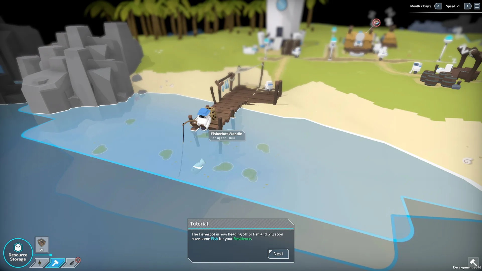 A_fisherbot_provides_fish_to_be_converted_to_batteries_for_your_industrious_worker_bots