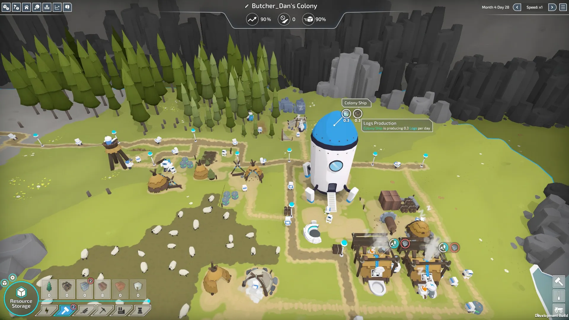 A_new_colony_begins_to_take_shape_as_the_basic_essentials_are_put_in_place